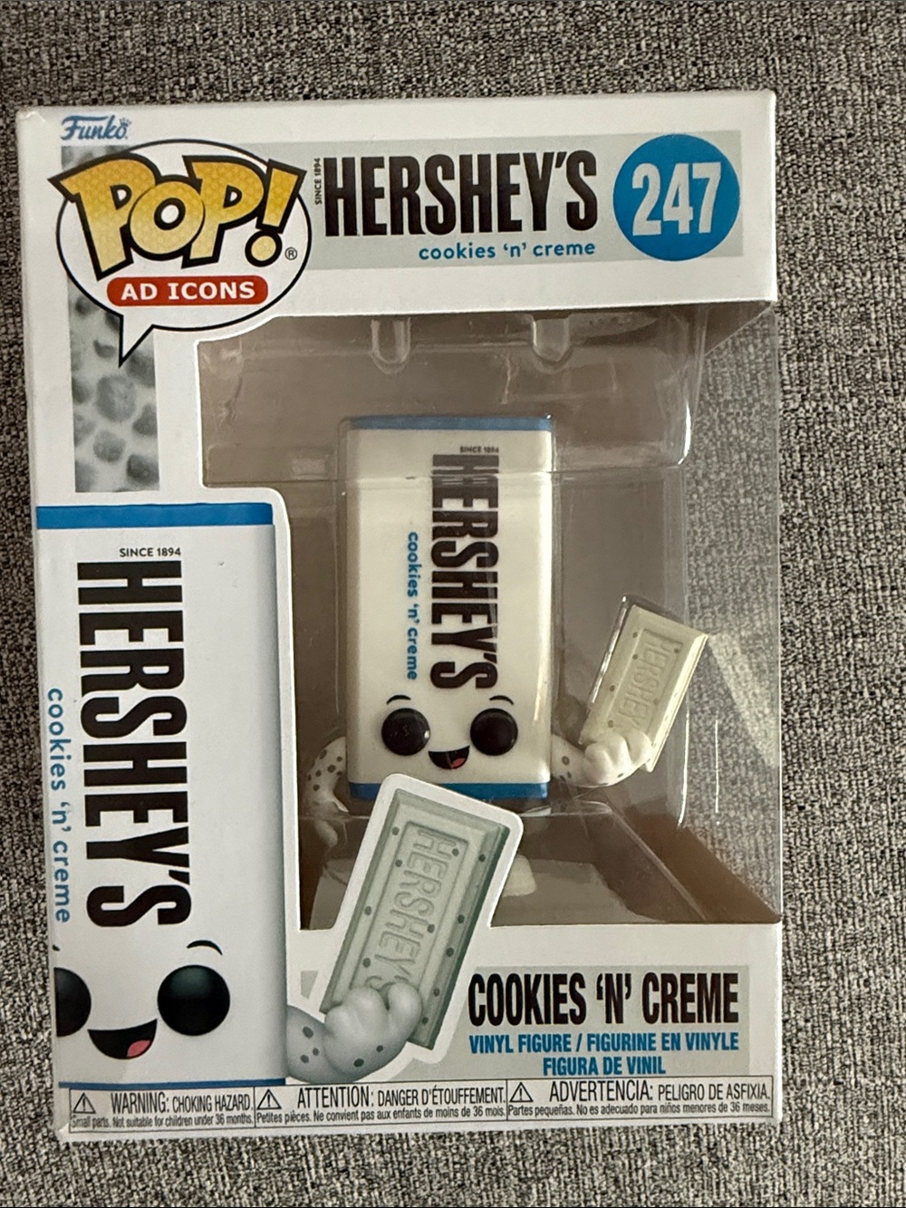 Funko Pop! Hershey's Cookies 'n' Creme Vinyl Figure - White & Blue